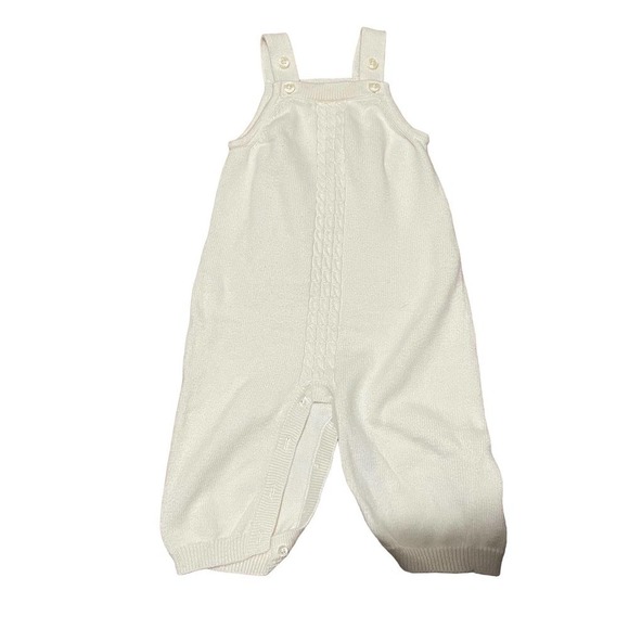 JANIE & Jack Cotton & Cashmere Cream Overall Onzie